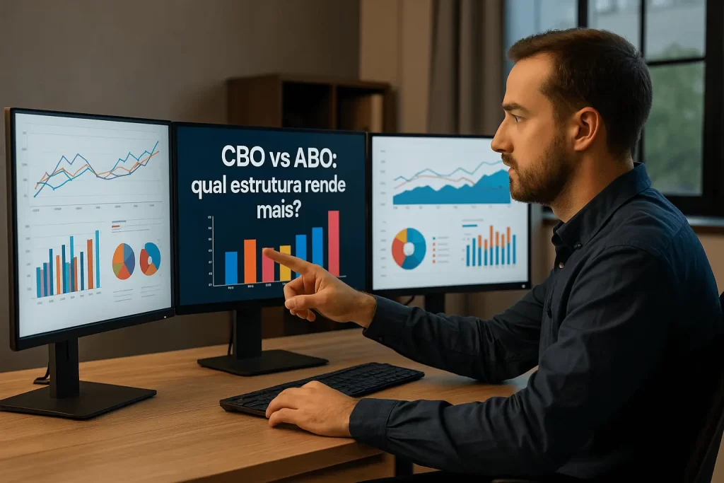 Profissional analisando dados de CBO e ABO