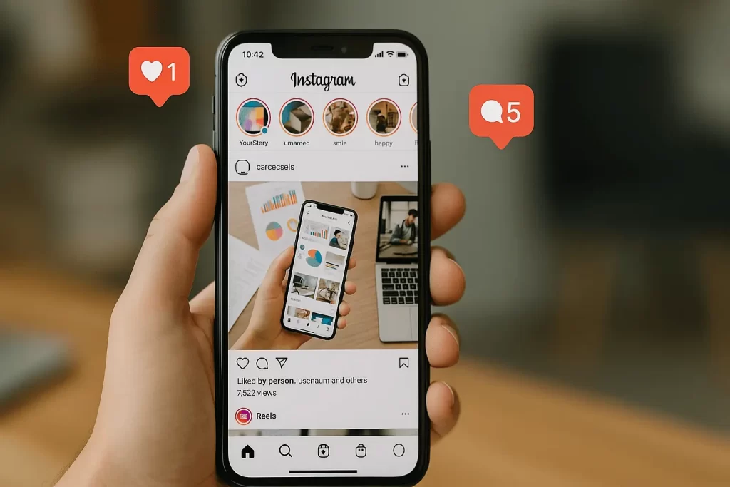 Configurando perfil comercial do Instagram para negócios